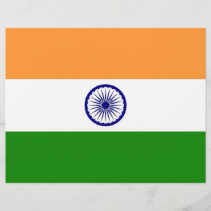 Letterkop met vlag van India