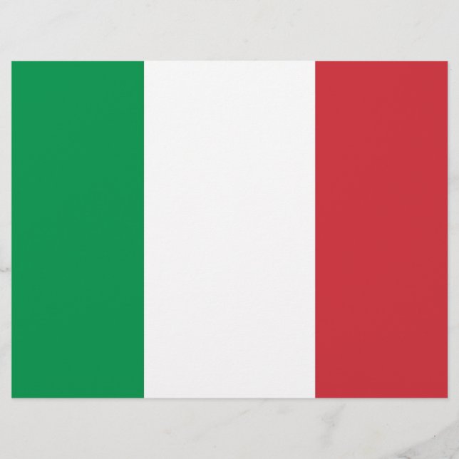 Letterkop met vlag van Italië (Voorkant)