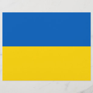 Letterkop met vlag van Oekraïne