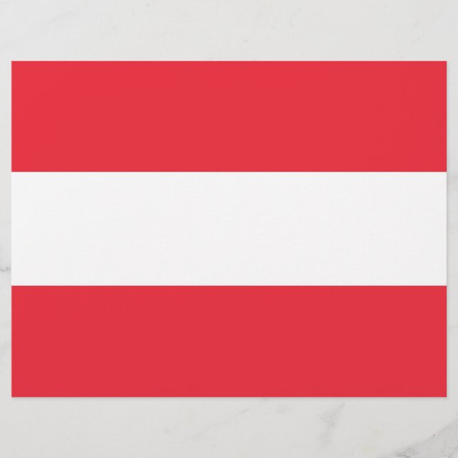 Letterkop met vlag van Oostenrijk (Voorkant)