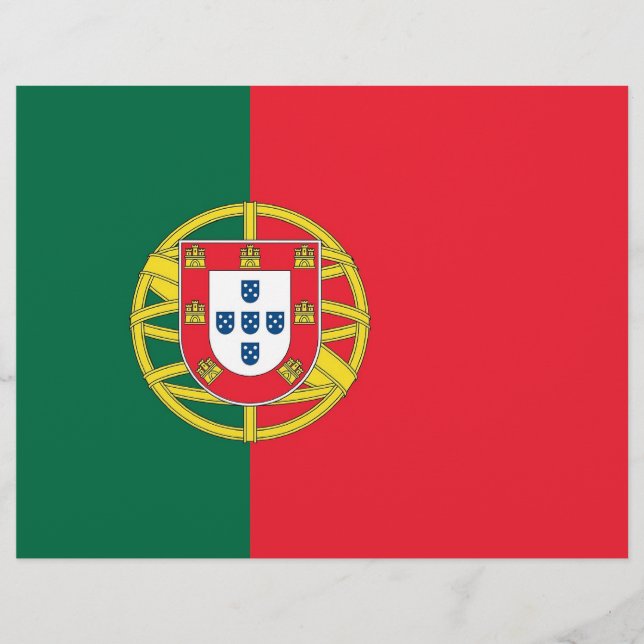 Letterkop met vlag van Portugal (Voorkant)
