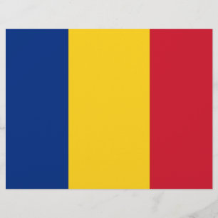 Letterkop met vlag van Roemenië