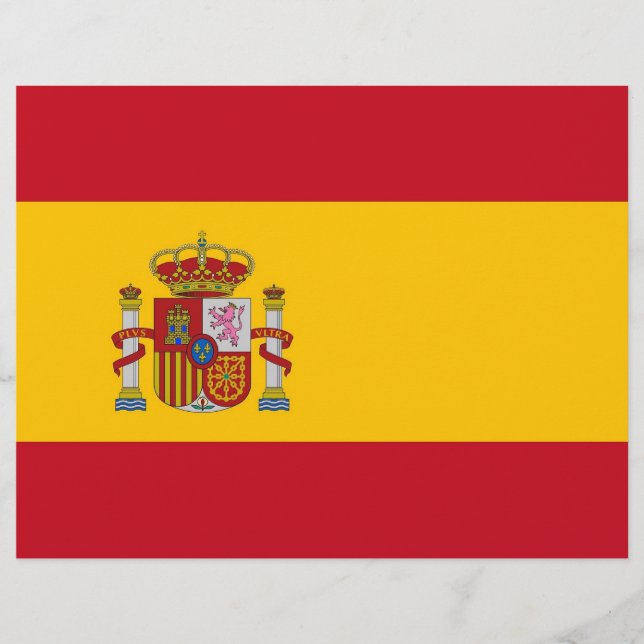 Letterkop met vlag van Spanje (Voorkant)