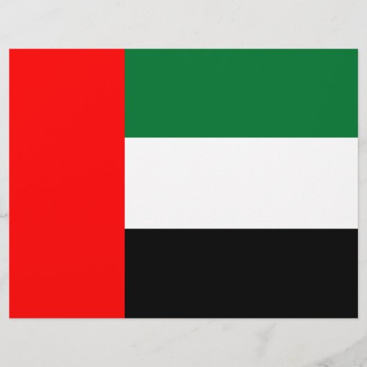 Letterkop met vlag van Verenigde Arabische Emirate (Voorkant)