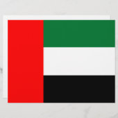Letterkop met vlag van Verenigde Arabische Emirate (Voorkant / Achterkant)