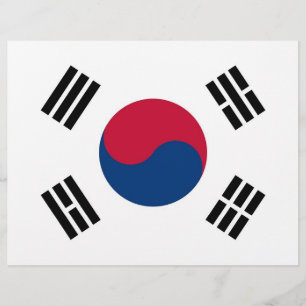 Letterkop met vlag van Zuid-Korea