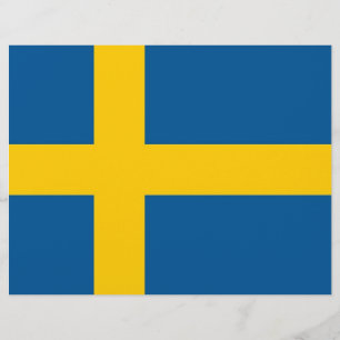 Letterkop met vlag van Zweden