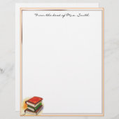 Letterkop van de boekenleer (Voorkant / Achterkant)