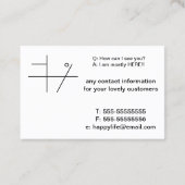 letterkunde visitekaartje (Achterkant)