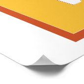 Letterkunstposter, B-monogram, vetgedrukte initiaa Poster (Hoek)