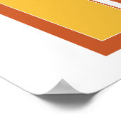 Letterkunstposter, H-monogram, vetgedrukte initiaa Poster (Hoek)