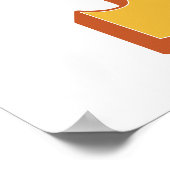 Letterkunstposter, J-monogram, Vetgedrukte initiaa Poster (Hoek)