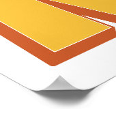 Letterkunstposter, M-monogram, vetgedrukte initiaa Poster (Hoek)
