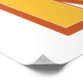 Letterkunstposter, N-monogram, Vet gedrukte initia Poster (Hoek)