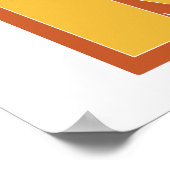 Letterkunstposter, R-monogram, vetgedrukte initiaa Poster (Hoek)