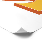 Letterkunstposter, S-monogram, vetgedrukte initiaa Poster (Hoek)