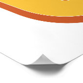 Letterkunstposter, U-monogram, Vet gedrukt initiaa Poster (Hoek)