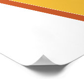 Letterkunstposter, V-monogram, vetgedrukte initiaa Poster (Hoek)