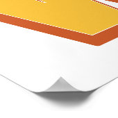Letterkunstposter, W-monogram, vetgedrukte initiaa Poster (Hoek)
