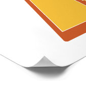 Letterkunstposter, X-monogram, Vette initiële lett Poster (Hoek)