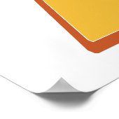 Letterkunstposter, Z-monogram, Vetgedrukte initiaa Poster (Hoek)