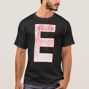 Letterletters E Alfabet - Initiaal Letter E mo T-shirt