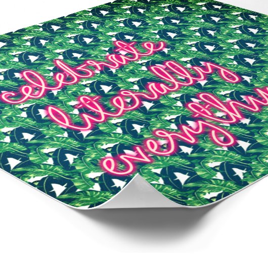 Letterlijk alles Poster vieren (Hoek)