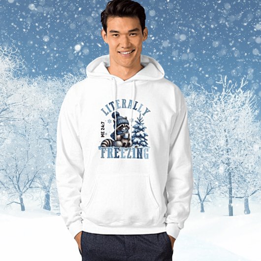 Letterlijk bevriezen Wintertijd Unisex Hoodie