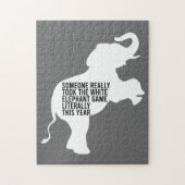 Letterlijk de slechtste witte olifantenGift Legpuzzel (Verticaal)