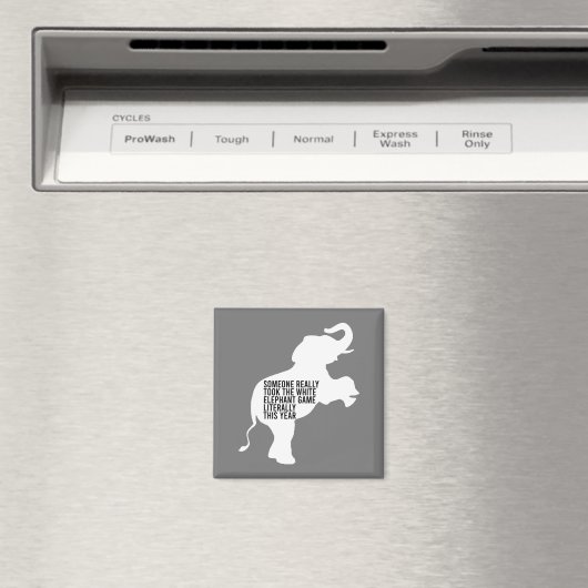 Letterlijk de slechtste witte olifantenGift Magneet (Insitu (Vaatwasser))