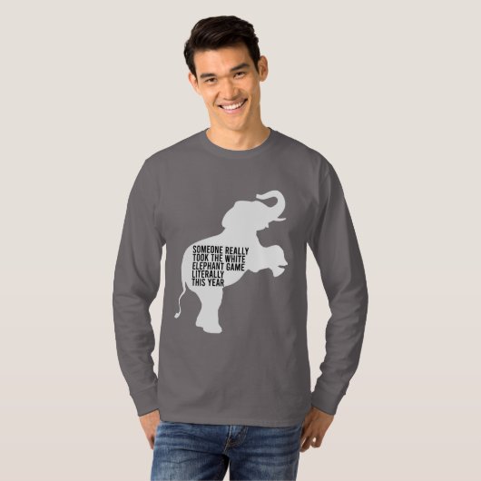 Letterlijk de slechtste witte olifantenGift T-shirt (Voorkant volledig)