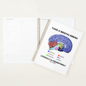 Letterlijk en figuurlijk een mentale pauze nemen planner (Display)