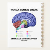Letterlijk en figuurlijk een mentale pauze nemen planner (Achterkant)