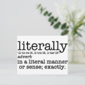 Letterlijk Engelse Grammar Briefkaart (Staand voorkant)