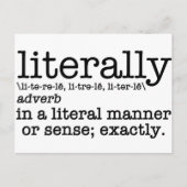 Letterlijk Engelse Grammar Briefkaart (Voorkant)