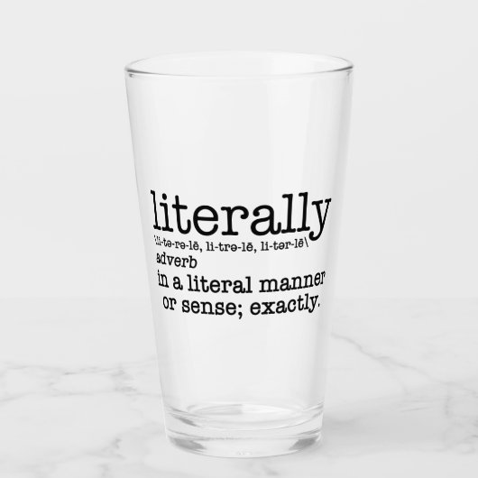 Letterlijk Engelse Grammar Glas (Voorkant)