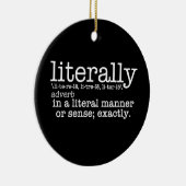 Letterlijk Engelse Grammar Keramisch Ornament (Rechts)