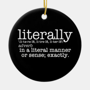 Letterlijk Engelse Grammar Keramisch Ornament