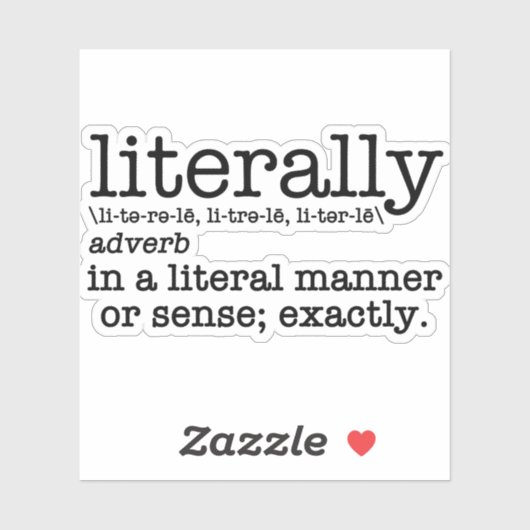 Letterlijk Engelse Grammar Sticker (Vel)