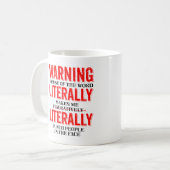 Letterlijk figuratief Grammar Mok Funny Gag Gifts (Voorkant links)