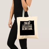 Letterlijk geen schimmige 60e zestigste zondvloed tote bag (Voorkant (product))