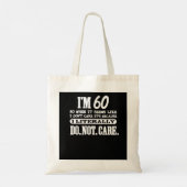 Letterlijk geen schimmige 60e zestigste zondvloed tote bag (Achterkant)