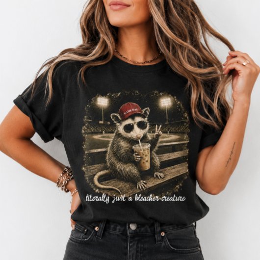 Letterlijk gewoon een Bleacher Creature Opossum Sp T-shirt