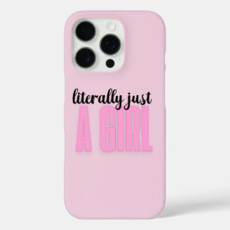 letterlijk gewoon een meisje - iphone 16 pro hoesj hoesje