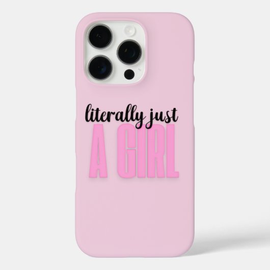 letterlijk gewoon een meisje - iphone 16 pro hoesj Case-Mate iPhone case (Achterkant)