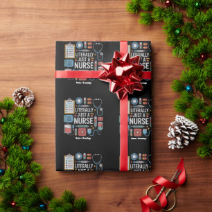 Letterlijk gewoon een verpleegkundig geregistreerd cadeaupapier