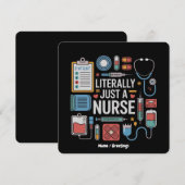 Letterlijk gewoon een verpleegkundig geregistreerd kaart (Voorkant / Achterkant)