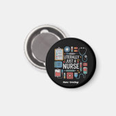 Letterlijk gewoon een verpleegkundig geregistreerd magneet (Voorkant / Achterkant)