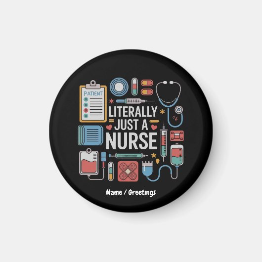 Letterlijk gewoon een verpleegkundig geregistreerd magneet (Voorkant)