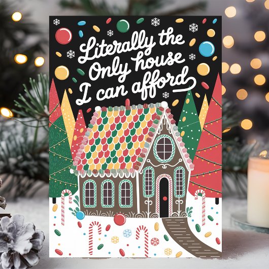 Letterlijk het enige huis dat ik me kan veroorlove feestdagen kaart